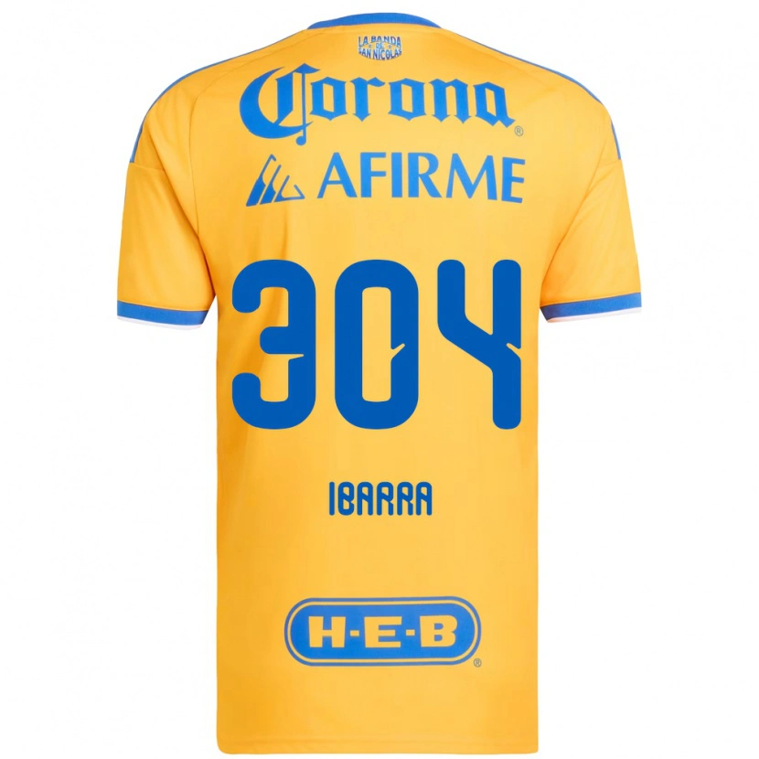 Danxen Niño Camiseta Luis Ibarra #304 Amarillo Azul 1ª Equipación 2026/27 La Camisa