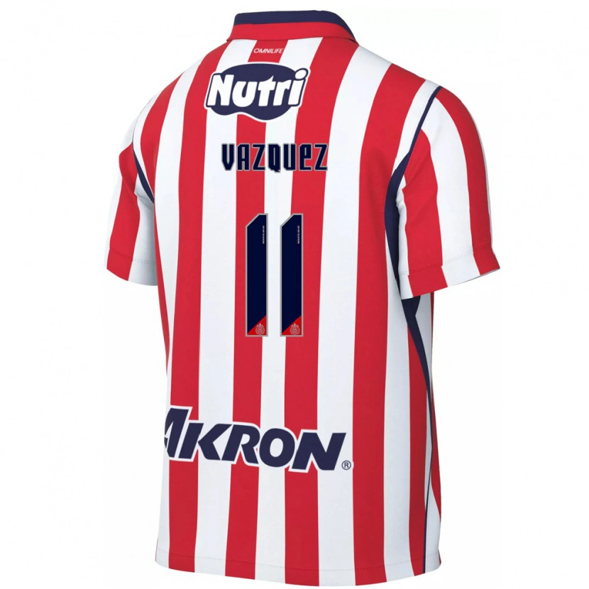 Danxen Niño Camiseta Anette Vázquez #11 Rojo Blanco 1ª Equipación 2026/27 La Camisa