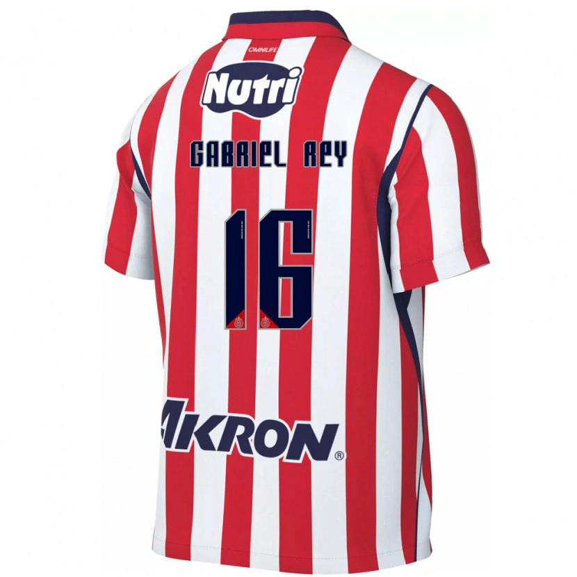 Danxen Niño Camiseta Luis Gabriel Rey #16 Rojo Blanco 1ª Equipación 2026/27 La Camisa