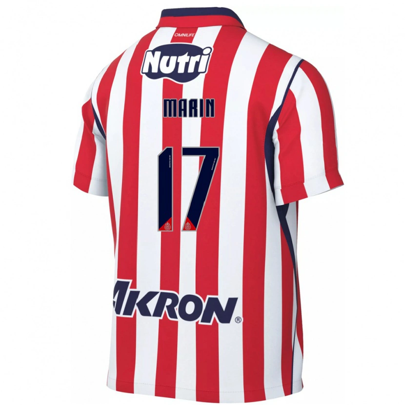 Danxen Niño Camiseta Ricardo Marín #17 Rojo Blanco 1ª Equipación 2026/27 La Camisa
