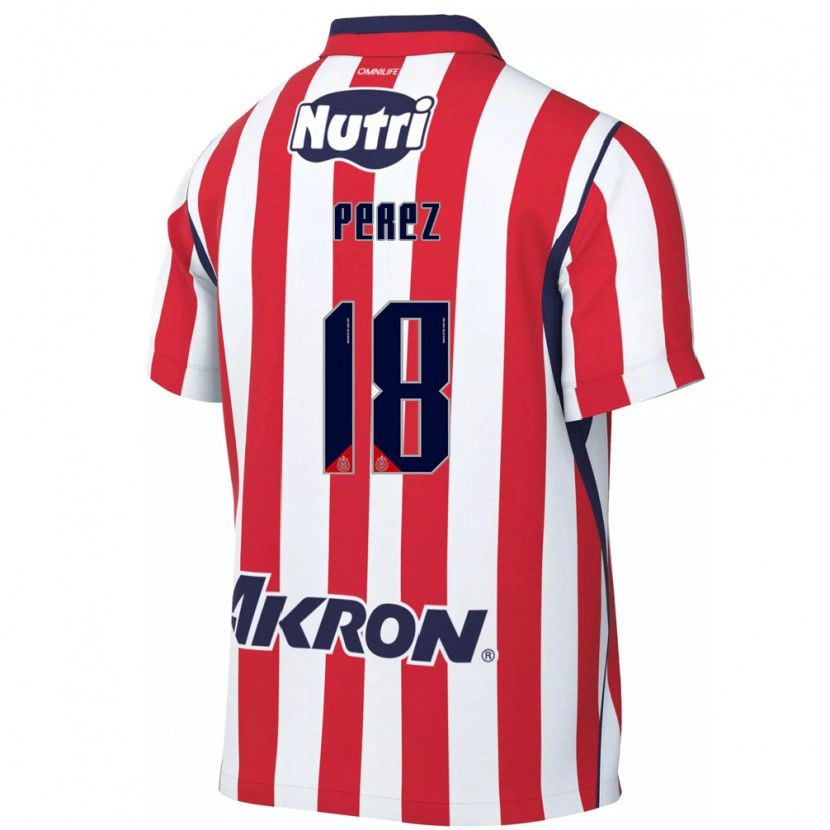 Danxen Niño Camiseta Jonathan Pérez #18 Rojo Blanco 1ª Equipación 2026/27 La Camisa