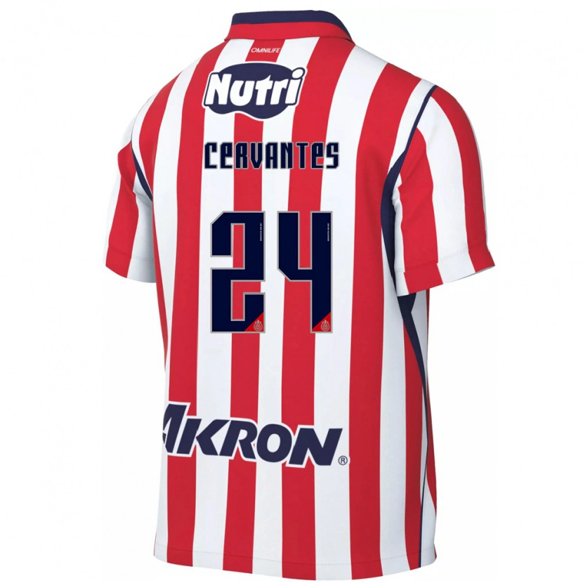 Danxen Niño Camiseta Alicia Cervantes #24 Rojo Blanco 1ª Equipación 2026/27 La Camisa