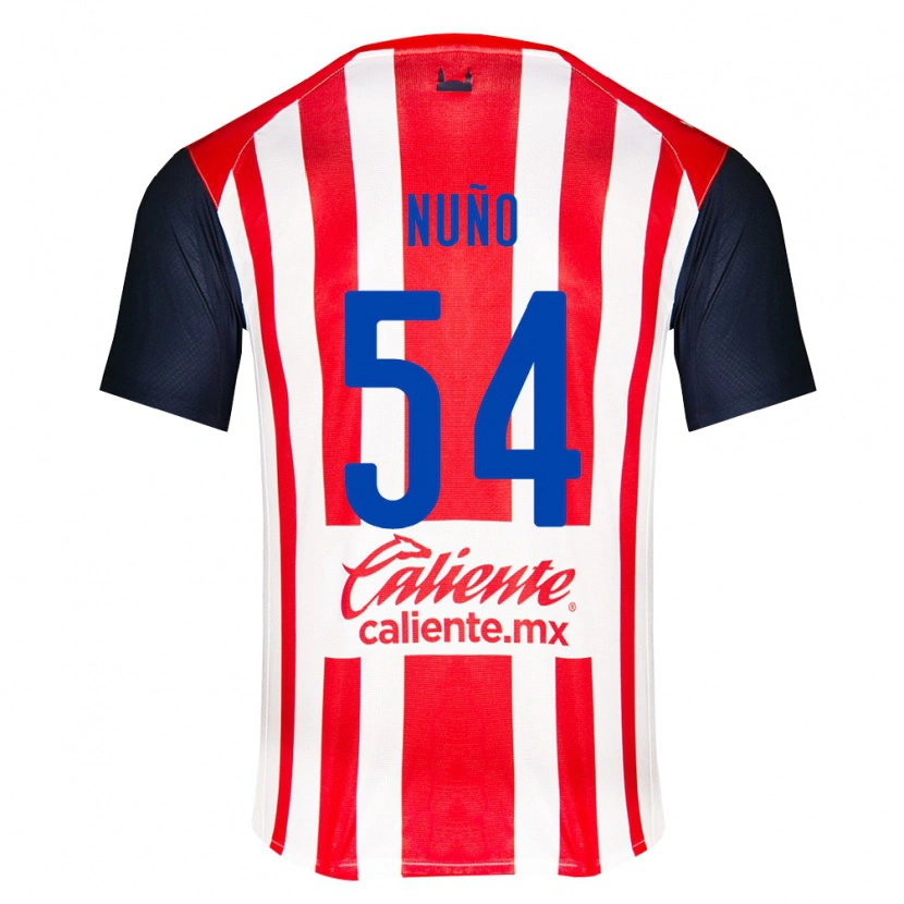 Danxen Niño Camiseta Raúl Nuño #54 Rojo Negro Blanco 1ª Equipación 2026/27 La Camisa