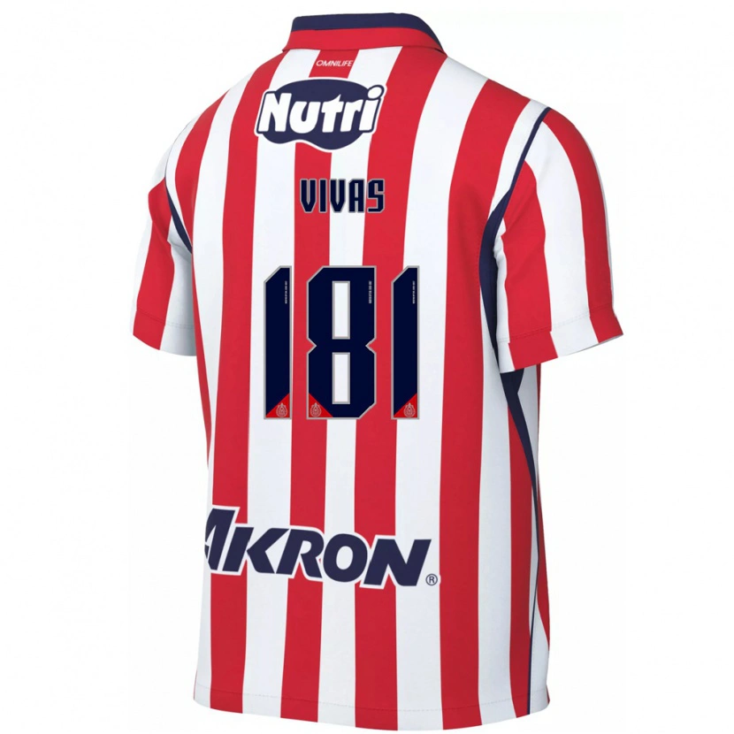Danxen Niño Camiseta Ángel Vivas #181 Rojo Blanco 1ª Equipación 2026/27 La Camisa