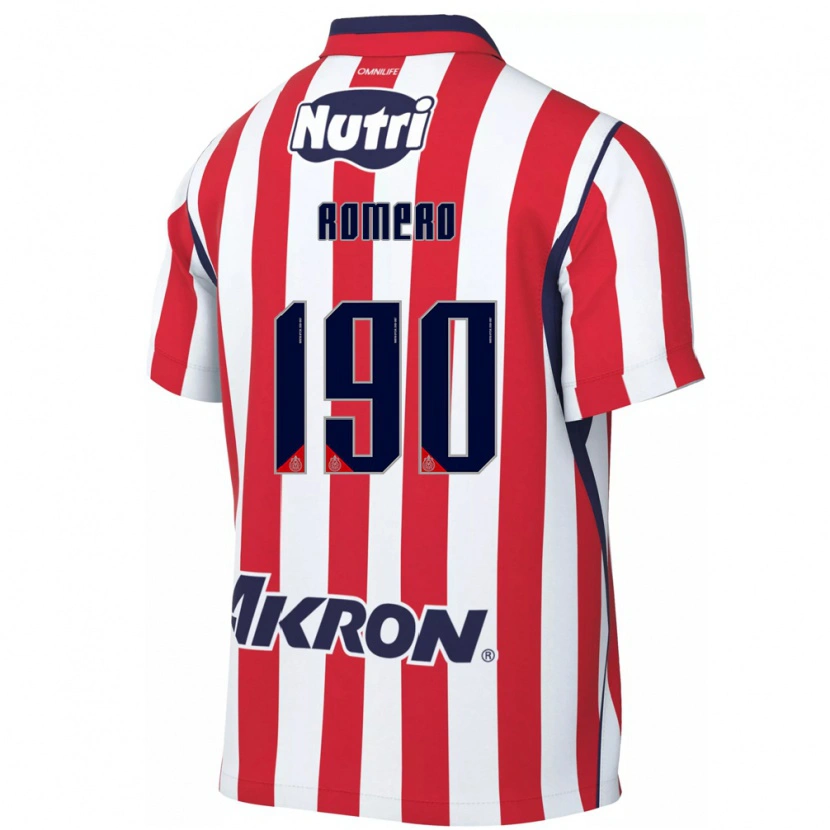 Danxen Niño Camiseta Ángel Romero #190 Rojo Blanco 1ª Equipación 2026/27 La Camisa