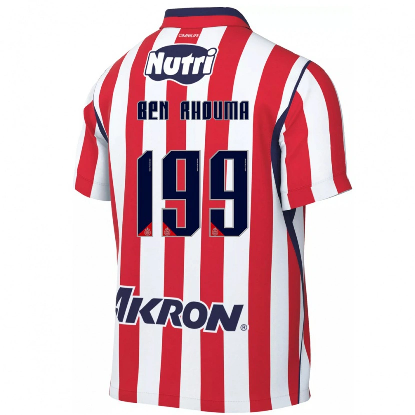 Danxen Niño Camiseta Anwar Ben Rhouma #199 Rojo Blanco 1ª Equipación 2026/27 La Camisa