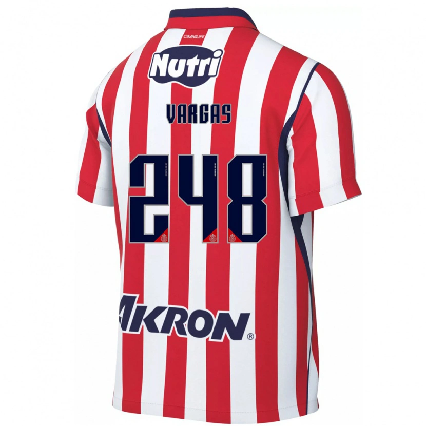 Danxen Niño Camiseta Uziel Vargas #248 Rojo Blanco 1ª Equipación 2026/27 La Camisa