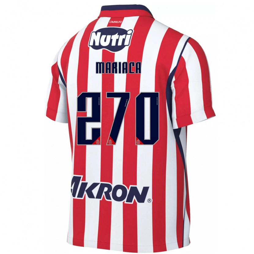 Danxen Niño Camiseta Aldrin Mariaca #270 Rojo Blanco 1ª Equipación 2026/27 La Camisa
