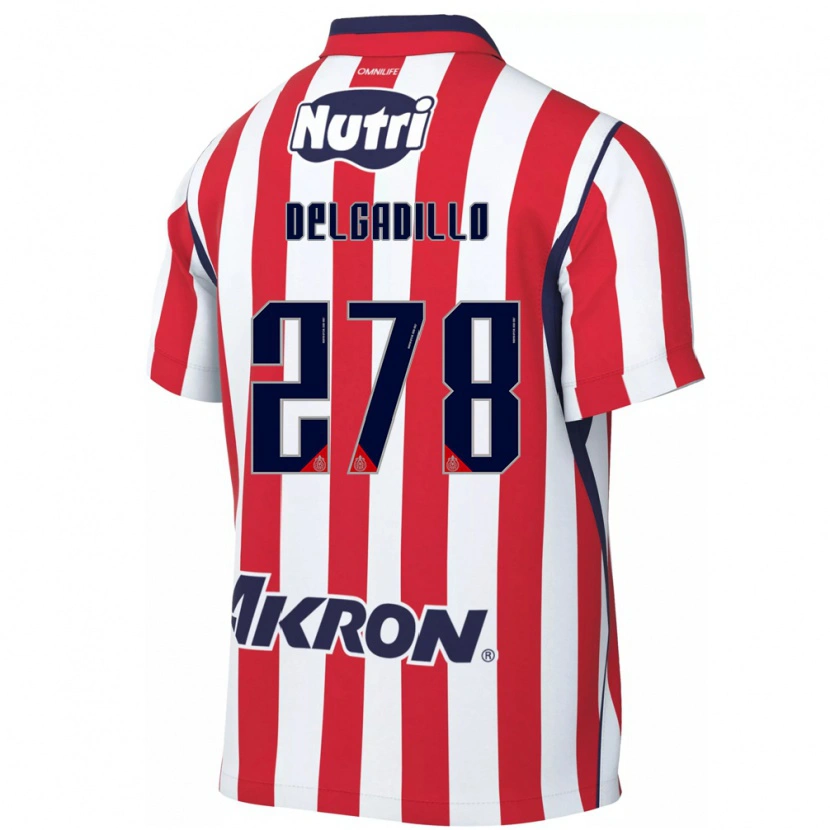Danxen Niño Camiseta Santiago Delgadillo #278 Rojo Blanco 1ª Equipación 2026/27 La Camisa