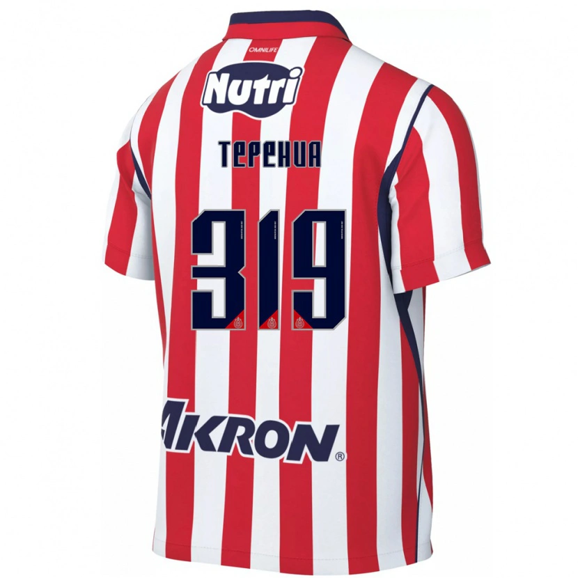 Danxen Niño Camiseta Milán Tepehua #319 Rojo Blanco 1ª Equipación 2026/27 La Camisa
