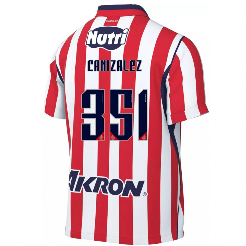 Danxen Niño Camiseta Djorkaeff Canizalez #351 Rojo Blanco 1ª Equipación 2026/27 La Camisa
