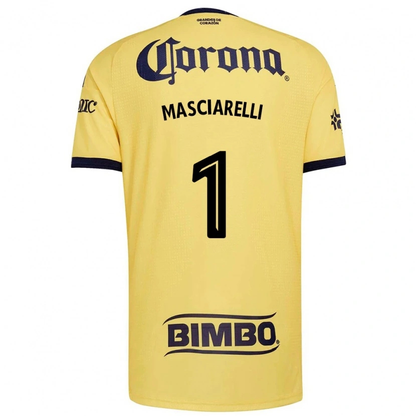 Danxen Niño Camiseta Renata Masciarelli #1 Amarillo Rojo Negro 1ª Equipación 2026/27 La Camisa