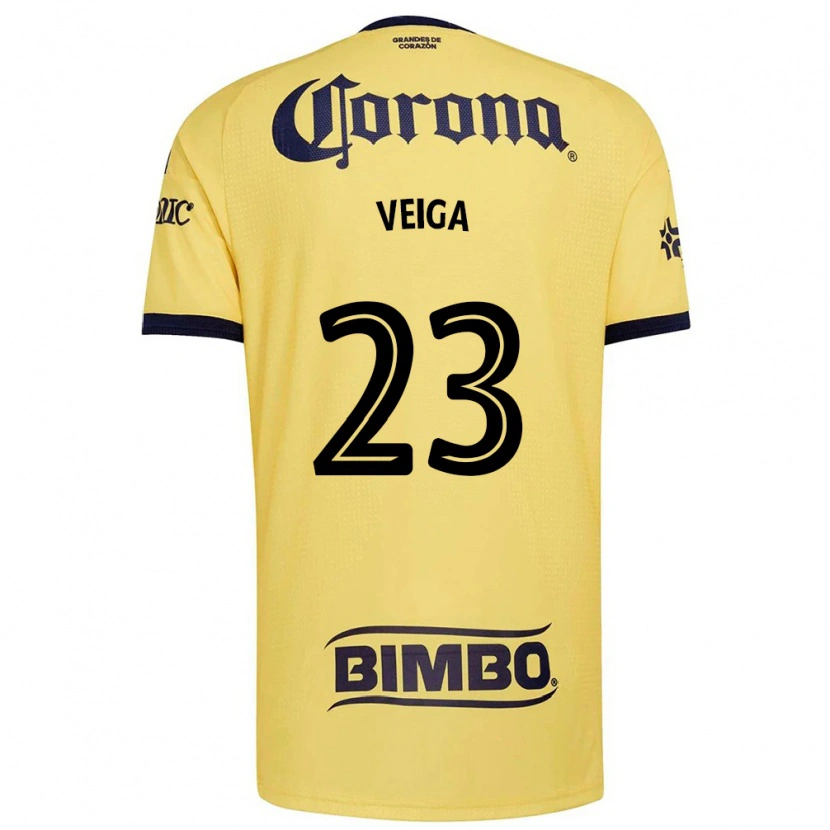 Danxen Niño Camiseta Raphael Veiga #23 Amarillo Rojo Negro 1ª Equipación 2026/27 La Camisa