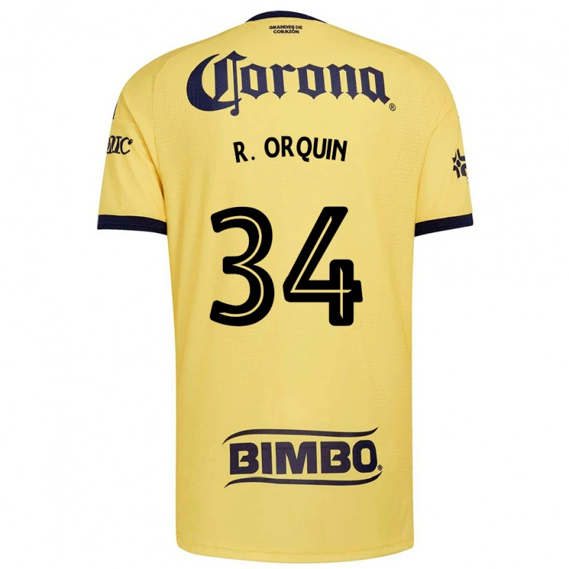 Danxen Niño Camiseta Ralph Orquin #34 Amarillo Rojo Negro 1ª Equipación 2026/27 La Camisa