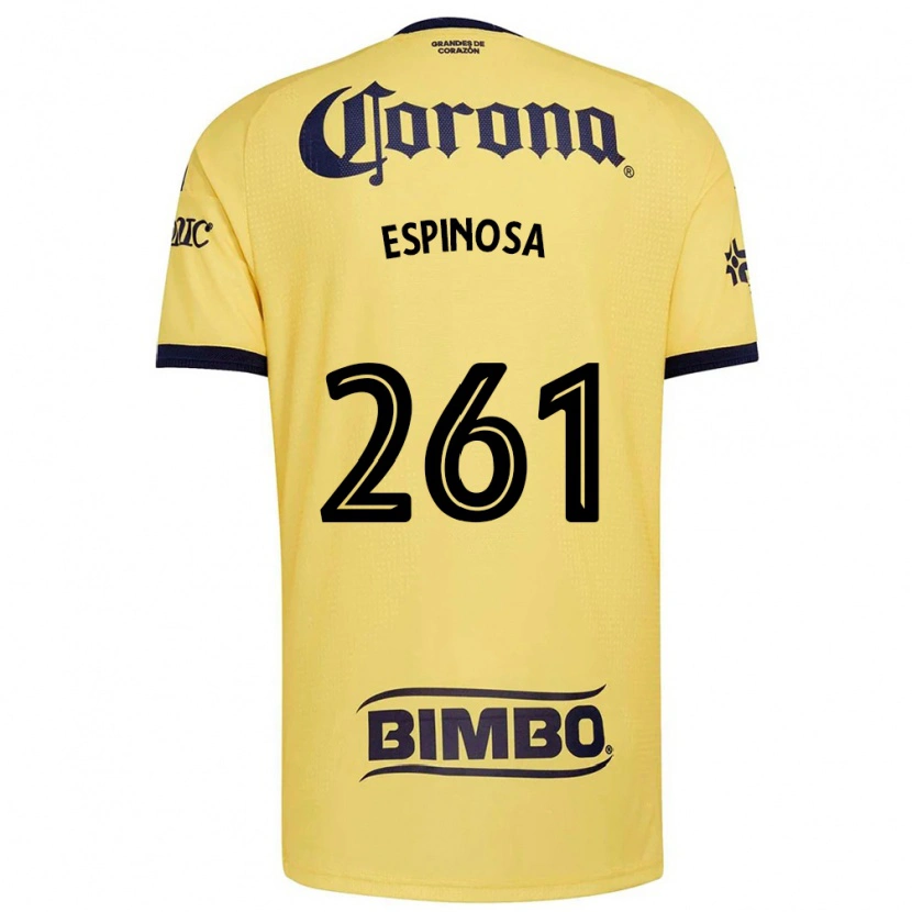 Danxen Niño Camiseta Diego Espinosa #261 Amarillo Rojo Negro 1ª Equipación 2026/27 La Camisa