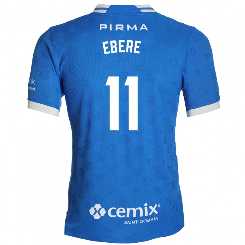Danxen Niño Camiseta Christian Ebere #11 Azul Blanco Rojo 1ª Equipación 2026/27 La Camisa