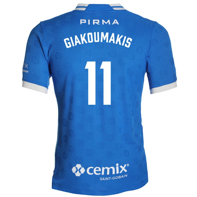 Danxen Niño Camiseta Georgios Giakoumakis #11 Azul Blanco Rojo 1ª Equipación 2026/27 La Camisa
