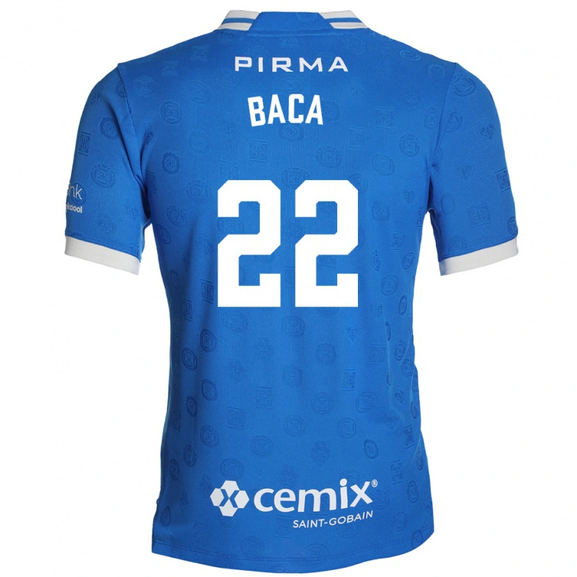 Danxen Niño Camiseta Rafael Baca #22 Azul Blanco Rojo 1ª Equipación 2026/27 La Camisa