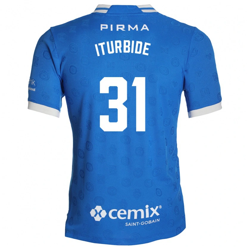Danxen Niño Camiseta Luis Iturbide #31 Azul Blanco Rojo 1ª Equipación 2026/27 La Camisa