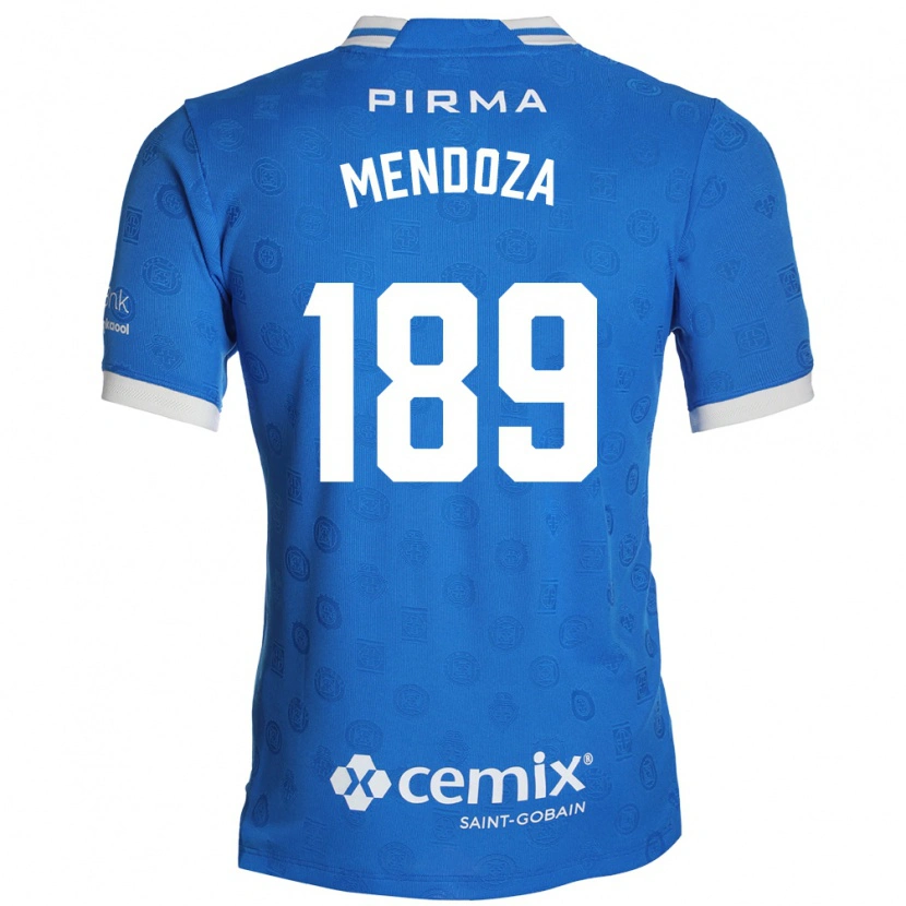 Danxen Niño Camiseta José Mendoza #189 Azul Blanco Rojo 1ª Equipación 2026/27 La Camisa