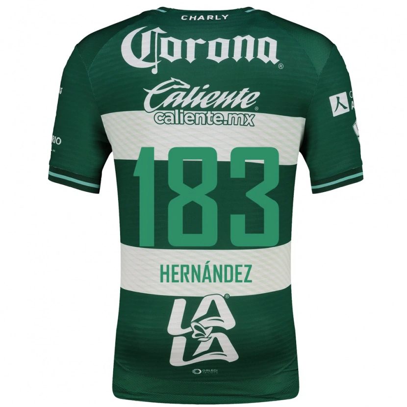 Danxen Niño Camiseta Óscar Hernández #183 Verde Blanco 1ª Equipación 2026/27 La Camisa