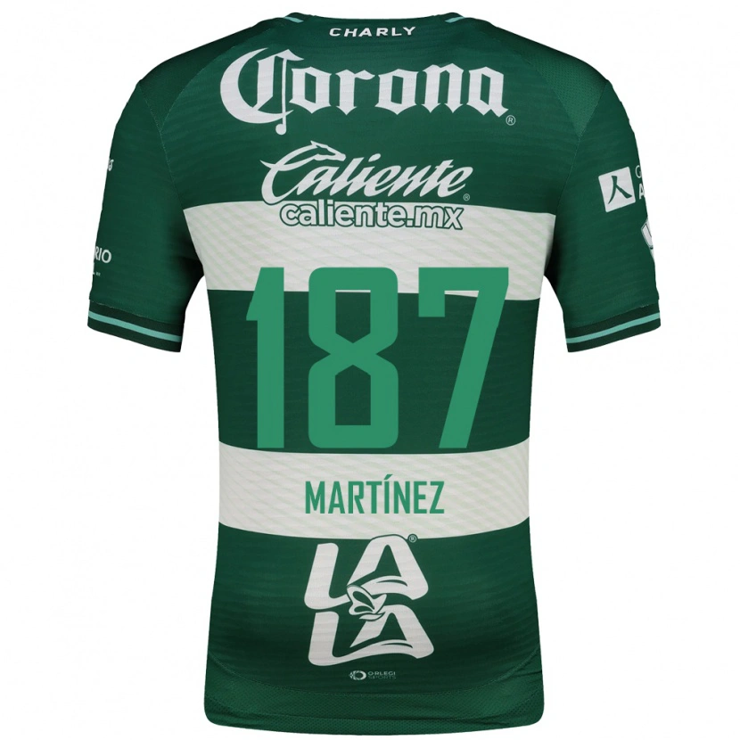Danxen Niño Camiseta Thiago Martínez #187 Verde Blanco 1ª Equipación 2026/27 La Camisa