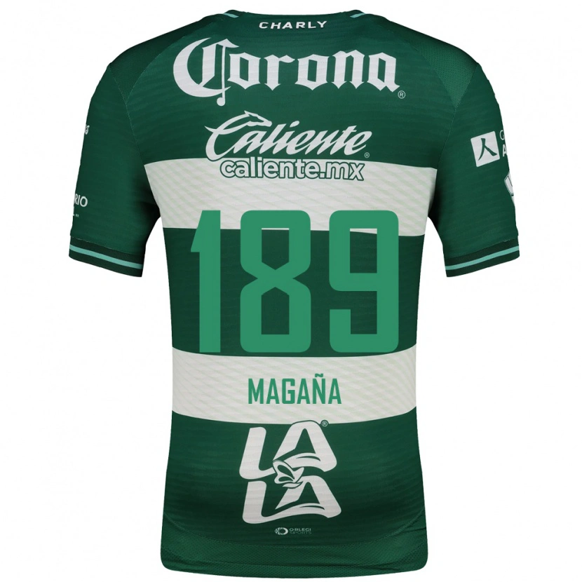 Danxen Niño Camiseta Emilio Magaña #189 Verde Blanco 1ª Equipación 2026/27 La Camisa