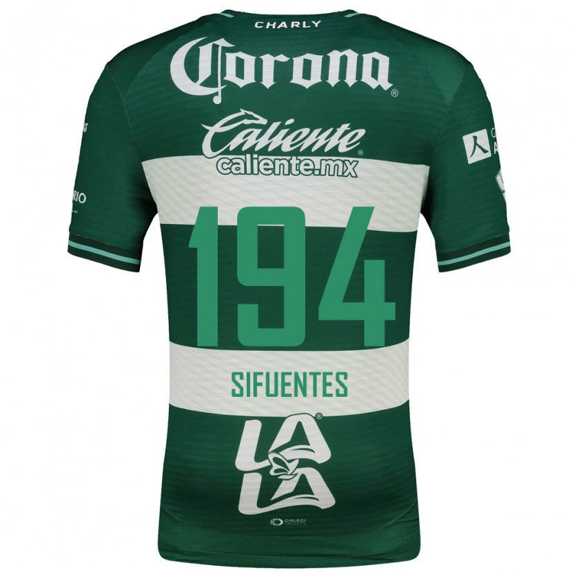 Danxen Niño Camiseta José Manuel Sifuentes #194 Verde Blanco 1ª Equipación 2026/27 La Camisa
