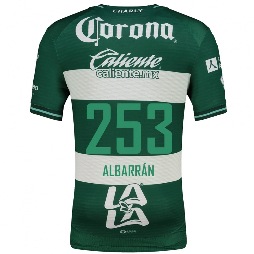 Danxen Niño Camiseta Rodrigo Albarrán #253 Verde Blanco 1ª Equipación 2026/27 La Camisa