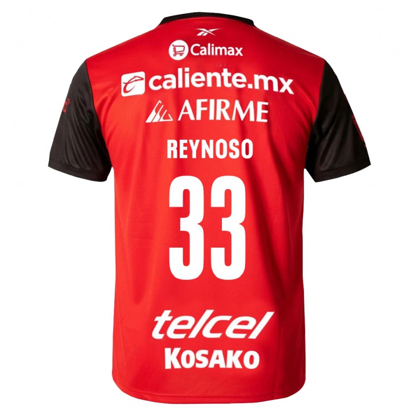 Danxen Niño Camiseta Emanuel Reynoso #33 Negro Rojo 1ª Equipación 2026/27 La Camisa