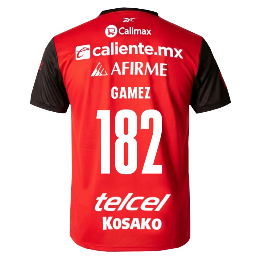 Danxen Niño Camiseta Mark Gamez #182 Negro Rojo 1ª Equipación 2026/27 La Camisa