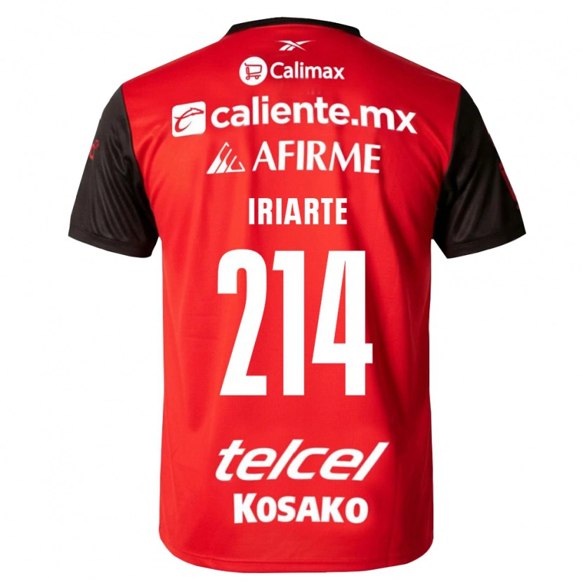 Danxen Niño Camiseta Oliver Iriarte #214 Negro Rojo 1ª Equipación 2026/27 La Camisa
