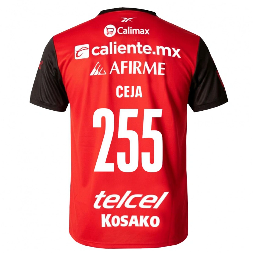 Danxen Niño Camiseta Julio Ceja #255 Negro Rojo 1ª Equipación 2026/27 La Camisa