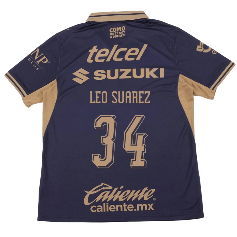 Danxen Niño Camiseta Leo Suárez #34 Morado Marrón 1ª Equipación 2026/27 La Camisa