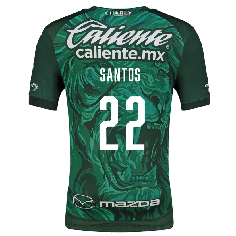 Danxen Niño Camiseta Sebastián Santos #22 Verde Negro 1ª Equipación 2026/27 La Camisa