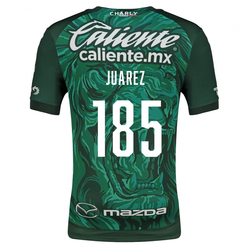 Danxen Niño Camiseta Moisés Juárez #185 Verde Negro 1ª Equipación 2026/27 La Camisa