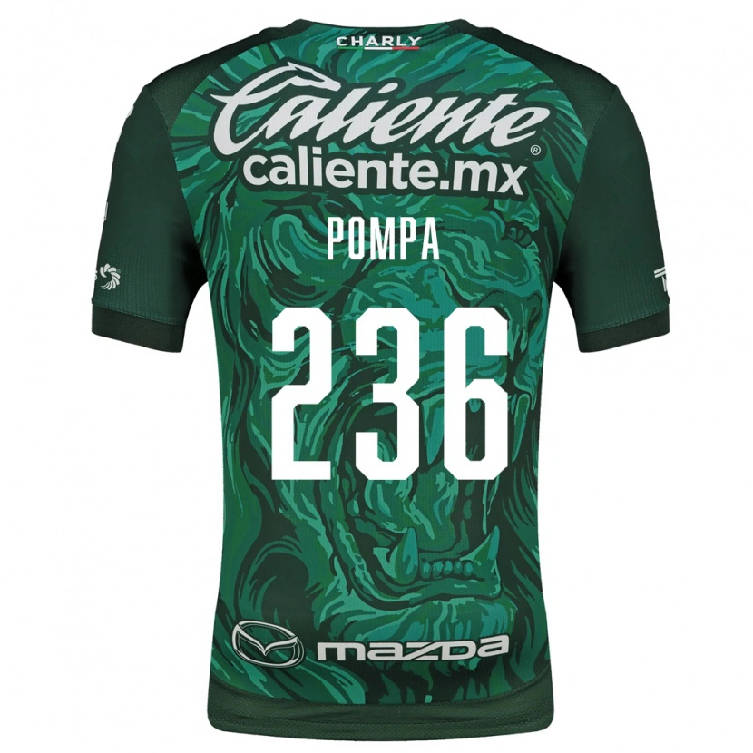 Danxen Niño Camiseta Gerardo Pompa #236 Verde Negro 1ª Equipación 2026/27 La Camisa