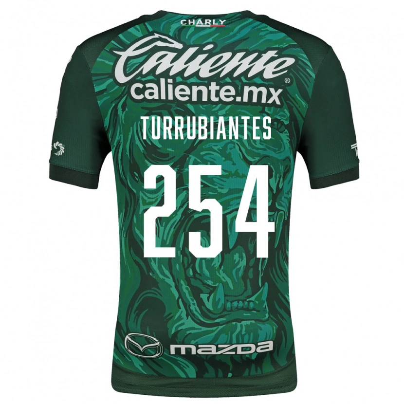 Danxen Niño Camiseta Abdon Turrubiates #254 Verde Negro 1ª Equipación 2026/27 La Camisa