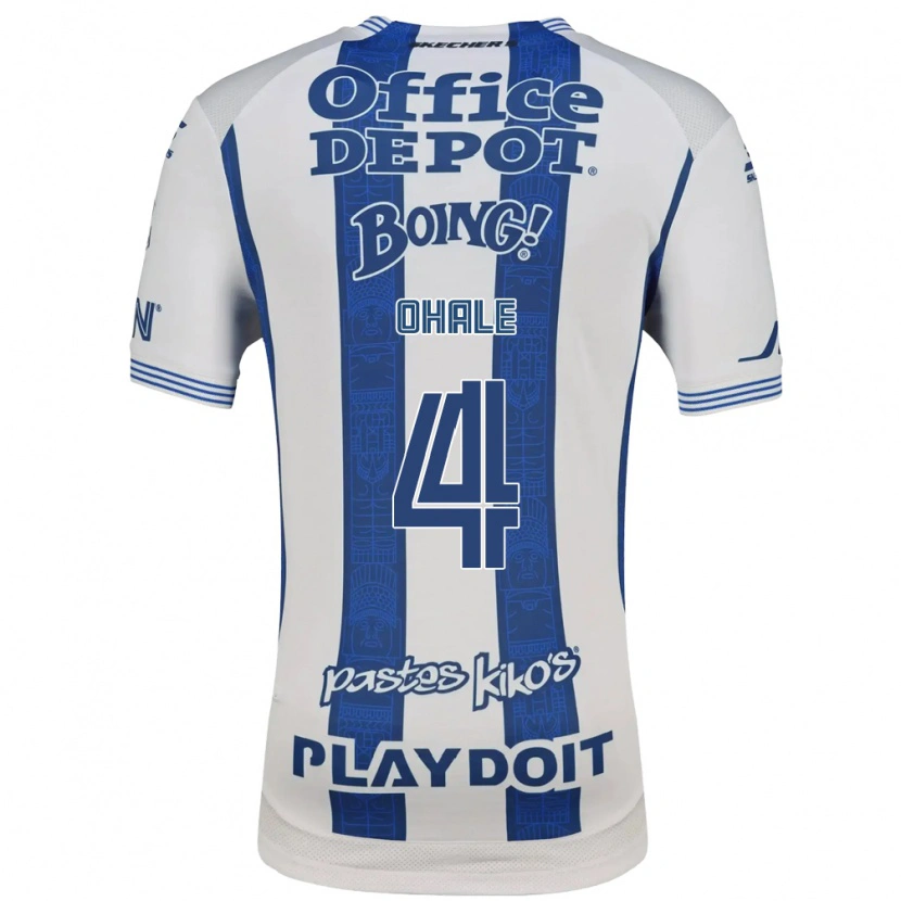 Danxen Niño Camiseta Osinachi Ohale #4 Blanco Azul Marino 1ª Equipación 2026/27 La Camisa