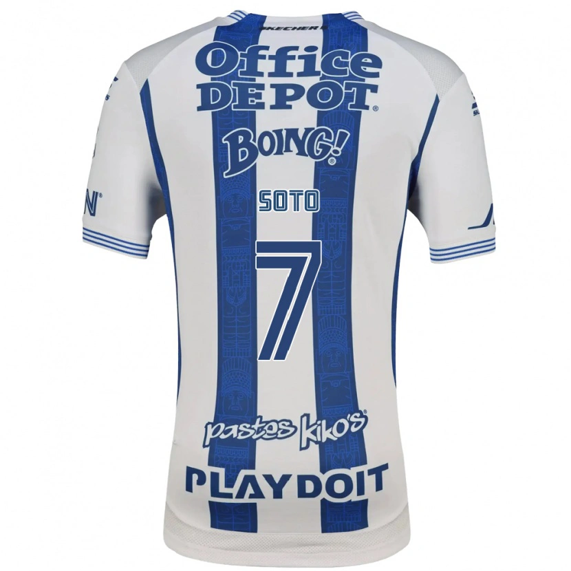 Danxen Niño Camiseta Alice Soto #7 Blanco Azul Marino 1ª Equipación 2026/27 La Camisa