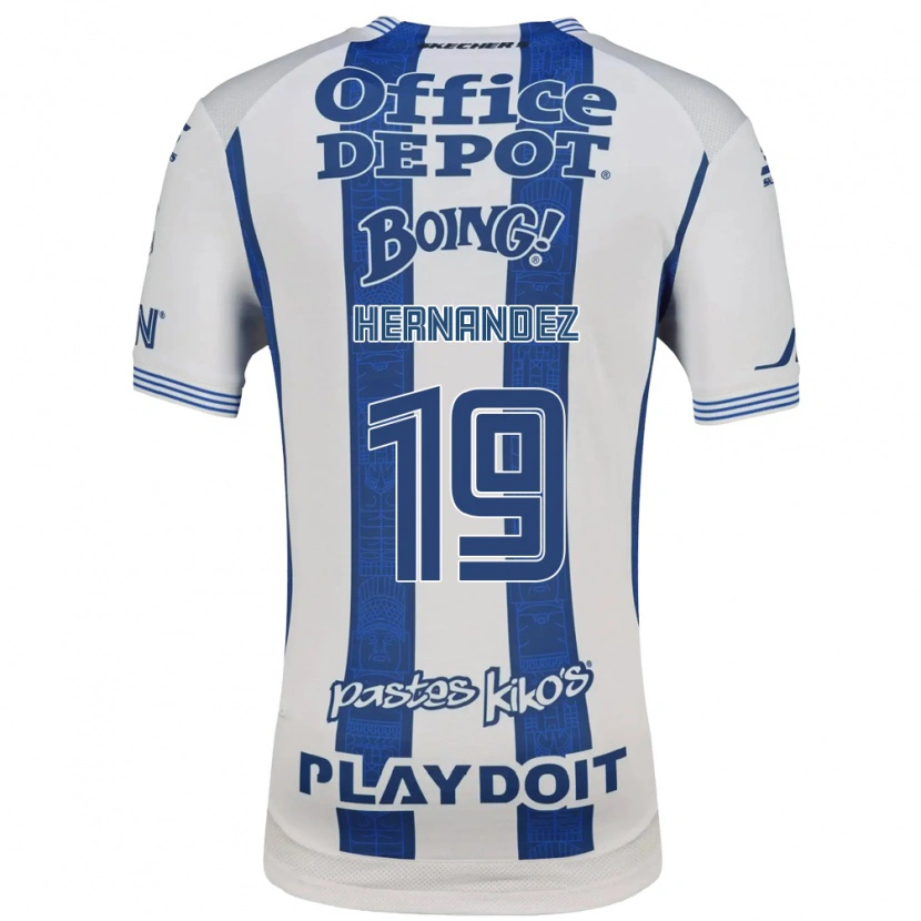 Danxen Niño Camiseta Illian Hernández #19 Blanco Azul Marino 1ª Equipación 2026/27 La Camisa