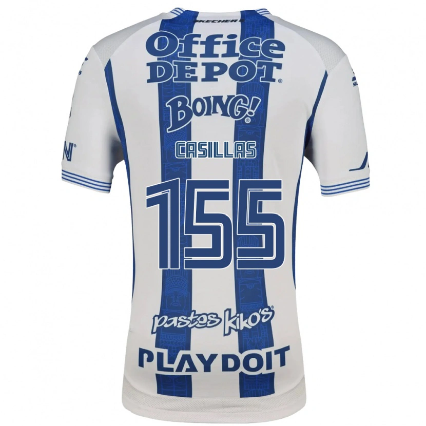 Danxen Niño Camiseta Johan Casillas #155 Blanco Azul Marino 1ª Equipación 2026/27 La Camisa