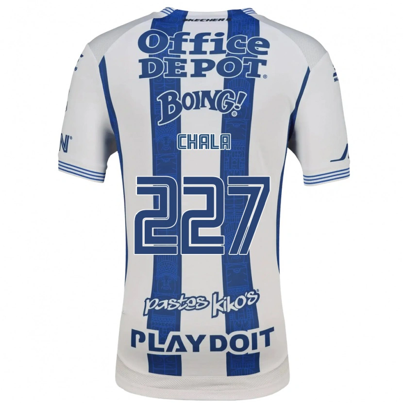 Danxen Niño Camiseta Jean Chala #227 Blanco Azul Marino 1ª Equipación 2026/27 La Camisa