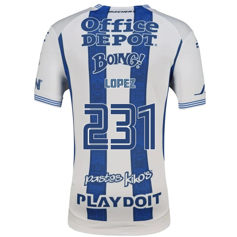 Danxen Niño Camiseta Víctor López #231 Blanco Azul Marino 1ª Equipación 2026/27 La Camisa