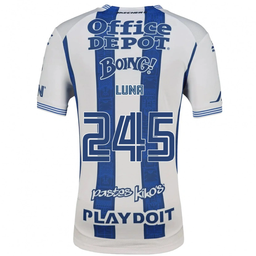Danxen Niño Camiseta Irving Luna #245 Blanco Azul Marino 1ª Equipación 2026/27 La Camisa