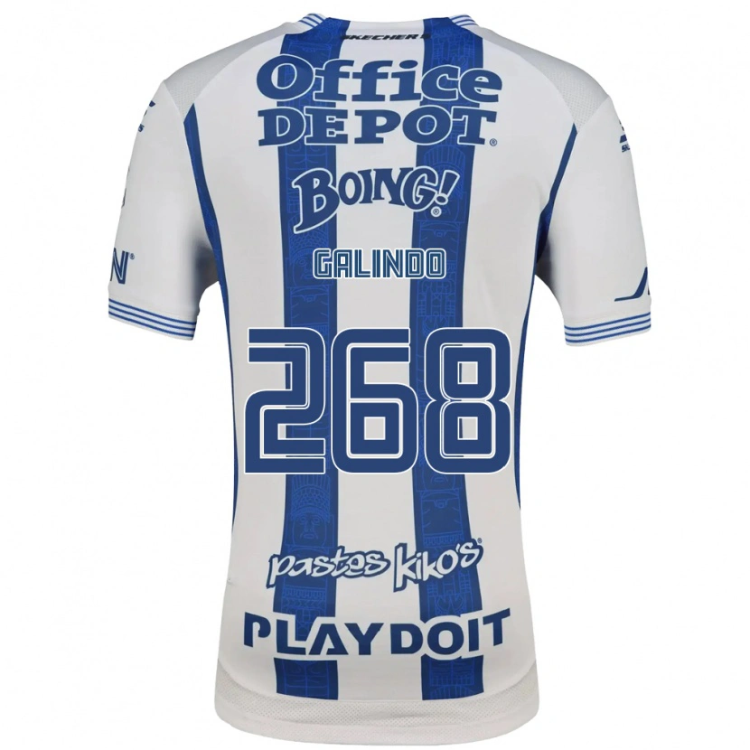 Danxen Niño Camiseta Alfonso Galindo #268 Blanco Azul Marino 1ª Equipación 2026/27 La Camisa