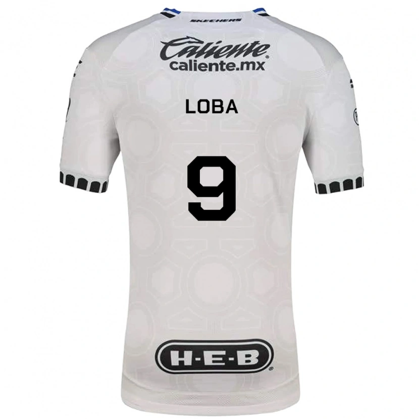 Danxen Niño Camiseta Aké Loba #9 Blanco Negro Azul 1ª Equipación 2026/27 La Camisa