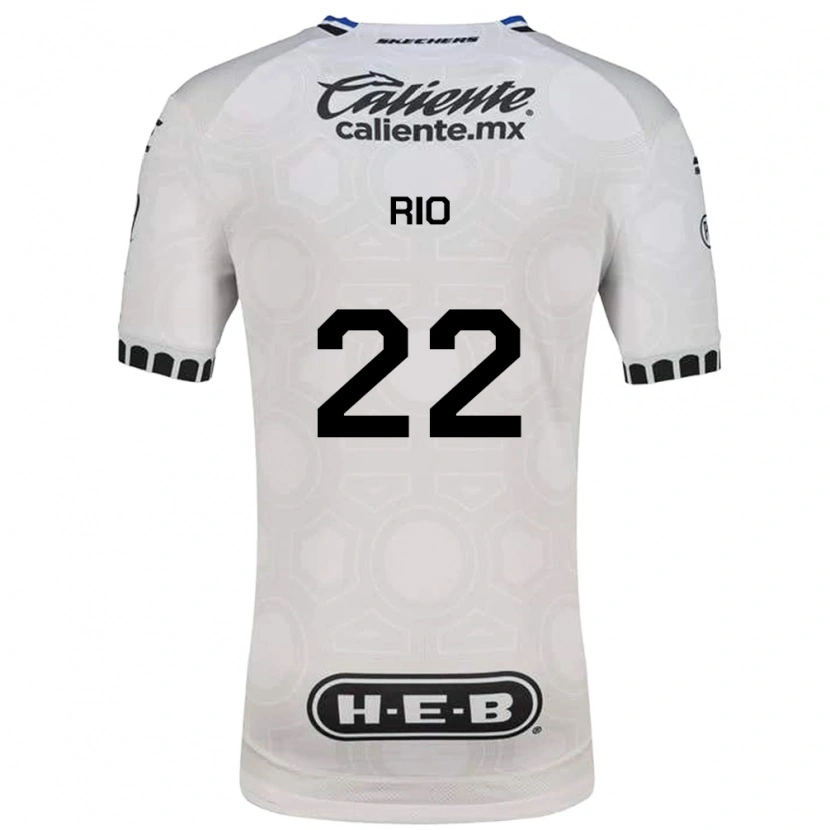 Danxen Niño Camiseta Martín Rio #22 Blanco Negro Azul 1ª Equipación 2026/27 La Camisa