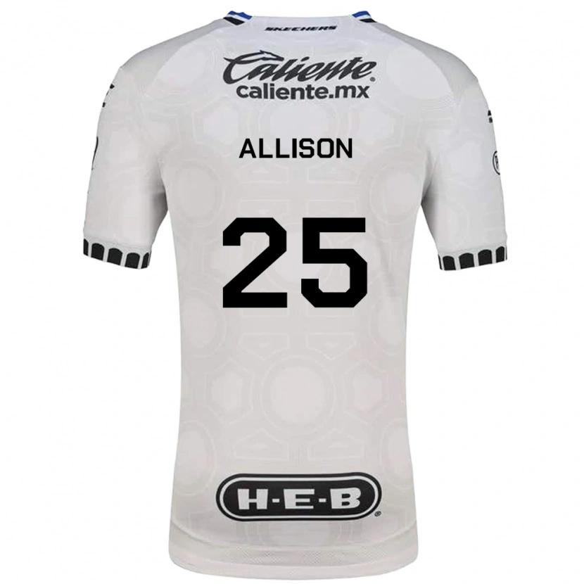 Danxen Niño Camiseta Guillermo Allison #25 Blanco Negro Azul 1ª Equipación 2026/27 La Camisa