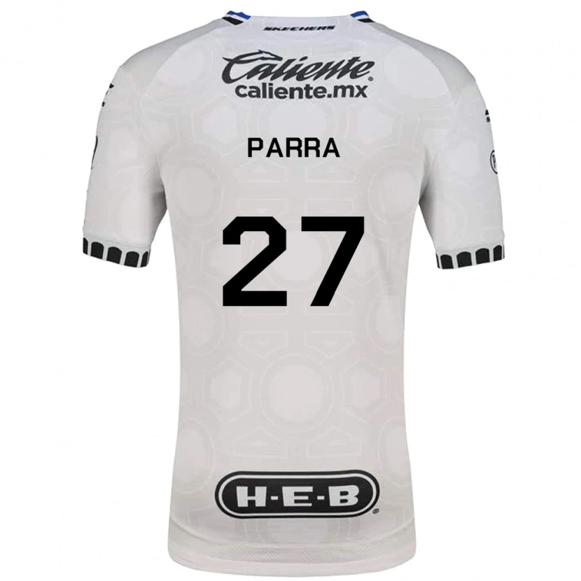 Danxen Niño Camiseta Daniel Parra #27 Blanco Negro Azul 1ª Equipación 2026/27 La Camisa